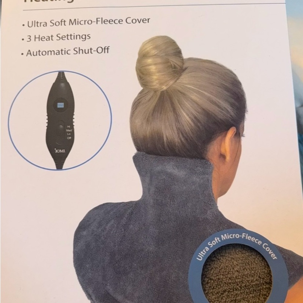Heat Therapy Neck & Shoulder Wrap - Gray -